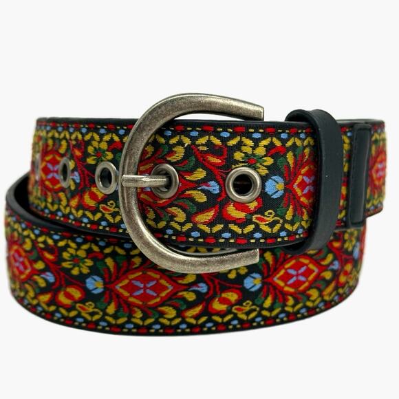 Arabesque Threaded Multicolor Belt - LARGE - Picture 1 of 5
